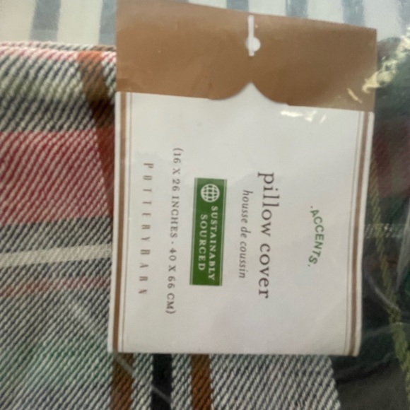 Pottery Barn pillow sham 16x26”. New with tag. - Picture 3 of 3
